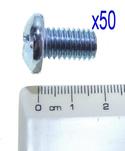 M10 BZP Pan Head Screws 30, 20 or 15mm, spacers 5 or 10mm plus M10 washers. - Picture 10 of 30