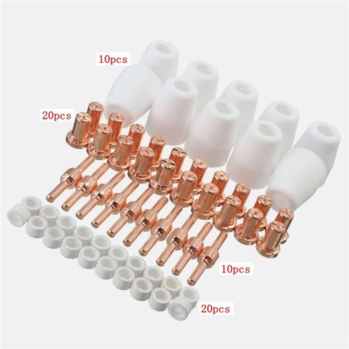 60pcs Plasma Cutting Consumable Extended Tips Nozzles for LG40 PT31 Torch CUT50