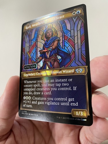 MTG Raff, Weatherlight Stalwart *SERIALIZED FOIL* NM/MT MOM MUL 2022 #470/500 - Picture 9 of 10
