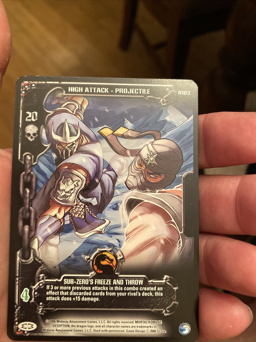 Epic Battles TCG Mortal Combat R103 Sub-Zero's Freeze and Throw