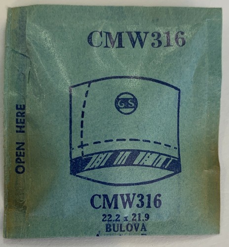 Original NOS G-S "CMW" Wristwatch Crystals - Many Variations Available! - Picture 3 of 8