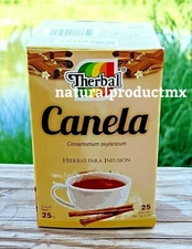 Te de Canela ✅ Tea Cinnamon Infusion Herbs 25 bags 0.3 oz each By Therbal