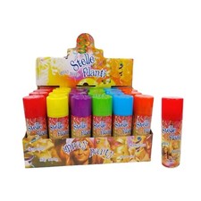 6 12 Bombolette Spray Stelle Filanti Colorate Street Party per Carnevale