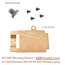 M.2 2230 2280 SSD Bracket Heatsink Cover For Dell Alienware M15 R5 R6 2021 Model