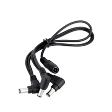 Daisy Chain RIGHT ANGLE PLUGS Splitter Pedal Board Guitar Effects 3 WAY