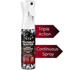 Invisible Hunter Scent Elimination Continuous Spray; Triple Action Scent Control