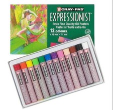 Sakura XLP12 12-Piece Cray-Pas Expressionist Assorted Color Oil Pastel Set