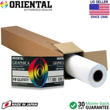 Oriental GRAPHICA FB Fine Art Inkjet Paper Glossy w/ Baryta 24" x 50ft. Roll