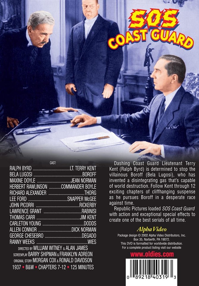SOS Coast Guard, Volume 2 (Chapters 712) (DVD) Bela Lugosi Ralph Byrd