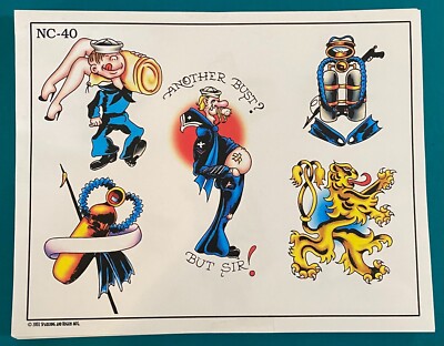 Spaulding and Rogers Tattoo Flash Sheet NC-40 | eBay