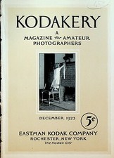 Kodakery Magazine for Amateur Photographers Kodak December 1923 Rochester NY