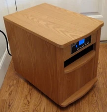 CZ2011 Comfort Zone® Deluxe Infrared Quartz Heater Oak Finish