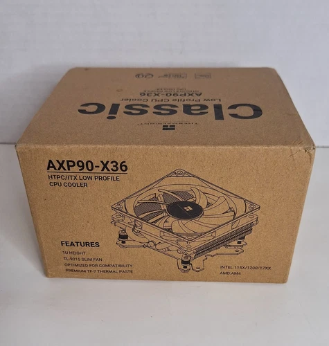 Thermalright AXP90-X36 Low Profile CPU Air Cooler, 36mm Height, TL-9015 SLIN P