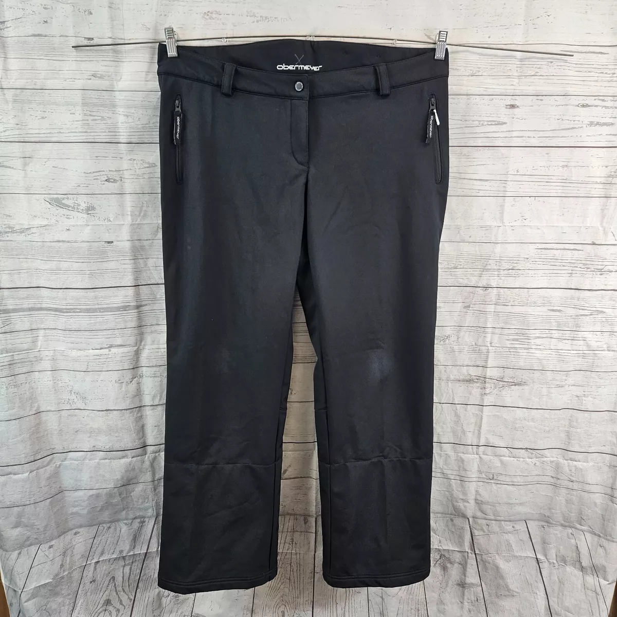 Obermeyer Womens Summit Soft Shell Pants Sz 16 Black eBay