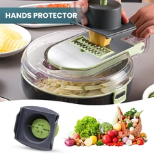 12-in-1 Vegetable Chopper with 7 Blades - Slicer, Dicer & Cutter