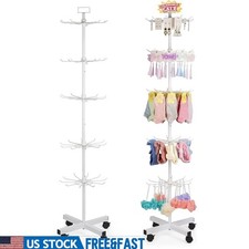 Five Tier Rotating Metal Display Stand Spinner Rack Jewelry Accessory Holder New