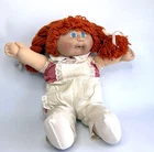 1983 Cabbage Patch Kid Doll P Factory Red Hair Blue Eyes HM 4 Pacifier First Ed