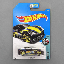 Hot Wheels C6 Corvette Black TOONED 8/10 77/365 2017