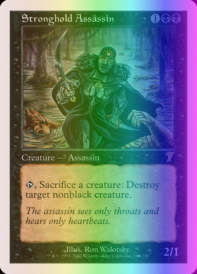 MTG Magic the Gathering Stronghold Assassin (166/354) Seventh Edition LP FOIL