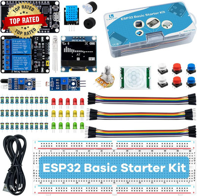 Basic Starter Kit for ESP32 ESP-32S Wifi I OT Development Board with Tutorial Co