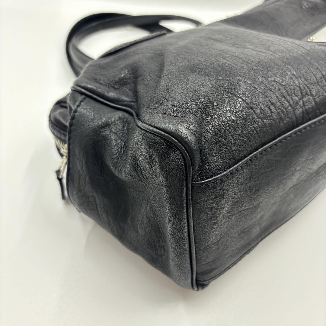 バッグ 00s BALENCIAGA leather mini boston bag BALENCIAGA Handbag Mini Boston Bag Leather Brown 00s Japan F