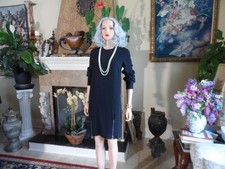 Stella McCartney Black Zip Hem Shift Dress Size IT 40 / US 4