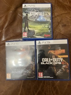 PS5 Game Bundle. ATOM FALL. CALL OF DUTY 6. BLACK MYTH WUKONG
