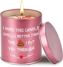 Sorry My Love Apology Gift - Funny Gardenia Scented Soy Wax Candle with Humorous