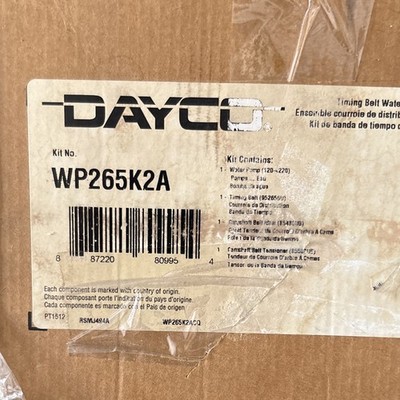 Dayco WP265K2A Engine Timing Belt Kit with Water Pump