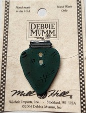 DIY Mill Hill Ceramic Button - Green Christmas Bulb