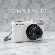 Olympus VG-170 White Digital Camera Compact Rare Color From Japan