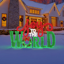 Member's Mark 5' Pre-Lit Joy to the World Sign Free Shipping