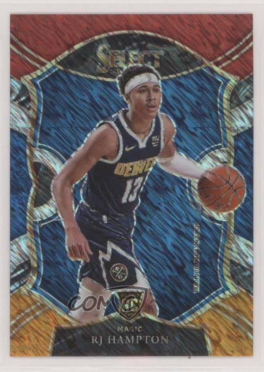 2020 Panini Select Concourse Red White Orange Shimmer Prizm RJ Hampton Rookie RC