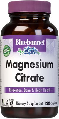 Worldwide 2 X Bluebonnet Nutrition Magnesium Citrate -- 400 mg - 120 Caplets