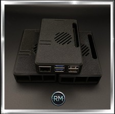 3x Raspberry Pi 5 Cases  Snap Fit  Active Fan Cooler Compatible  Black