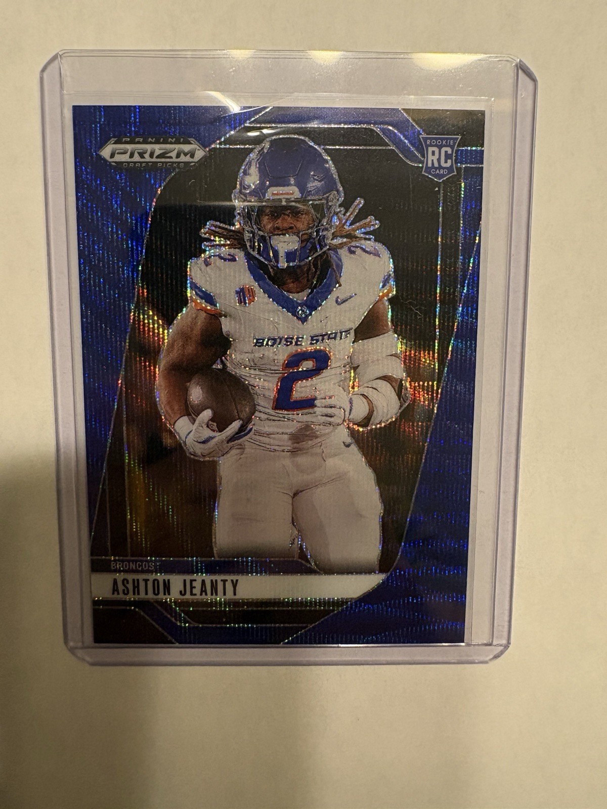 Ashton Jeanty 2025 Panini Prizm Draft Picks RC Blue Wave /299 Prizm Rookie #13