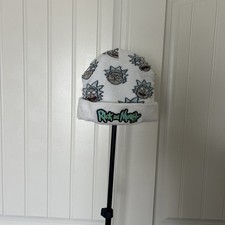 Rick and Morty Black Cuffed Beanie Cap Drunk Rick Classic Style