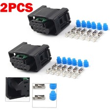 2PCS 6 Pin Throttle Body Connector For Bosch Audi VW Mercedes Pedal Level Sensor