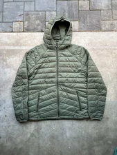 Green Marmot Hype Down Zip Up Hooded Puffer Jacket Mens Xl