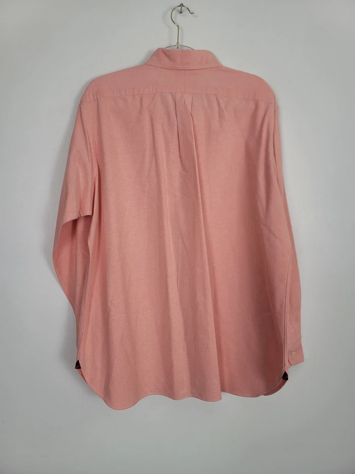 Рубашка мужская Ralph Lauren размер XL коралловый хлопок с длинным рукавом на пуговицах классический крой - Изображение 4 из 4