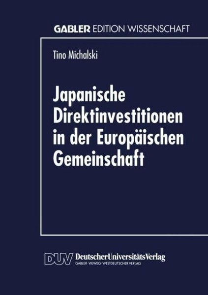 Japanische Direktinvestitionen In Der EuropäIschen Gemeinschaft-image