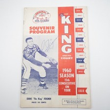 Eddie Feigner The King And His Court 1960 Season Program Signed By Four Man Team