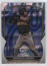 2023 Bowman Chrome Prospects Lava Refractor 194/399 Nerwilian Cedeno Cedeño 0c3e