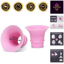 2PC 18mm Silicone Flange Inserts for Elvie, Medela  Spectra Pumps - Spill Proof