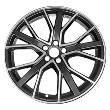 Refurbished Machined And Painted Black Metallic Aluminum Wheel 20 X 8