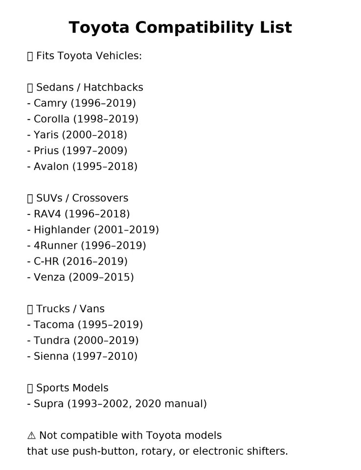 Car Universal Crystal Gear Shift Knob For Toyota with LED Light  - US Stock - Image 3 of 4