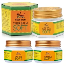 3 x Tiger Balm Soft Ointment For Massage Muscle Pain Relief Ache Neck 25g