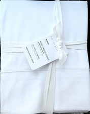 Pottery Barn 1000 Thread Count Sateen Sheet Set QUEEN SIZE Pure White Color