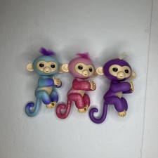 Lot Of Three Fingerlings Blue, Red, Purple Used For Collectors