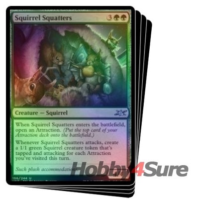 Foil Squirrel Squatters X4 M/NM Magic: The Gathering MTG Unfinity